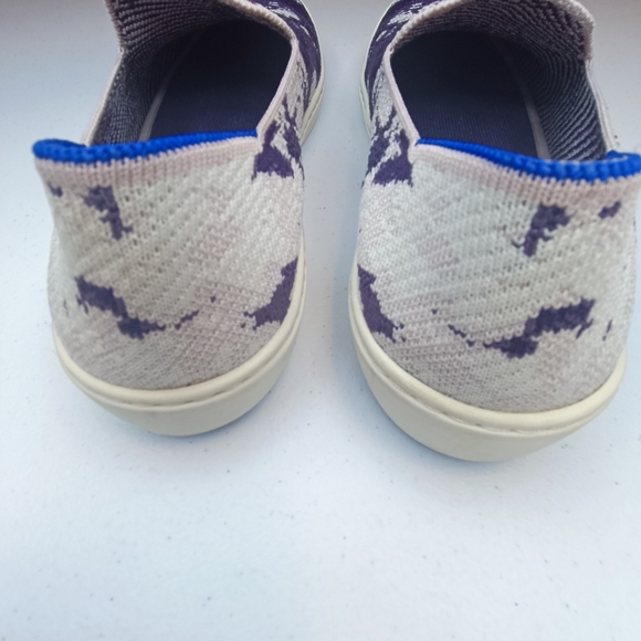 Rothy's The Original Slip-On Sneaker in the Ocean Iris Shibori Tie-Dye Size 10 - Picture 7 of 11